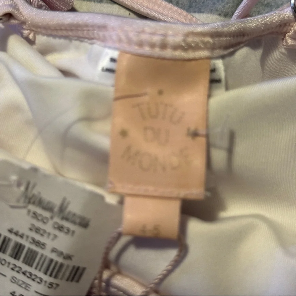 NWT TUTU DU MONDE rainbow rock‎ swimsuit in CRYSTAL PINK MIX 4/5 scalloped